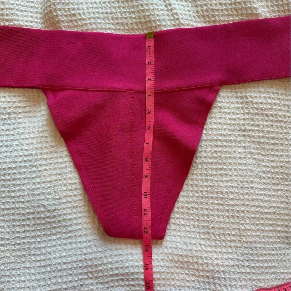 NWT SKIMS Knit Swim Cheeky Bikini Bottom size 4X Magenta Pink style SW-CHE-0166
